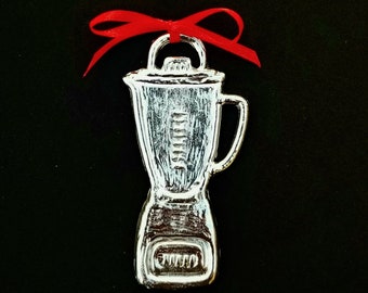 Kitchen Blender Pewter Ornament