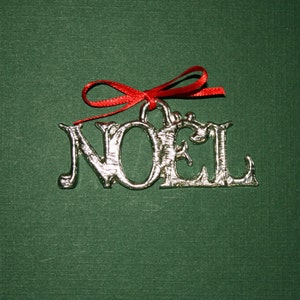 Pewter NOEL Ornament
