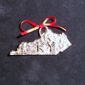Pewter Kentucky Ornament