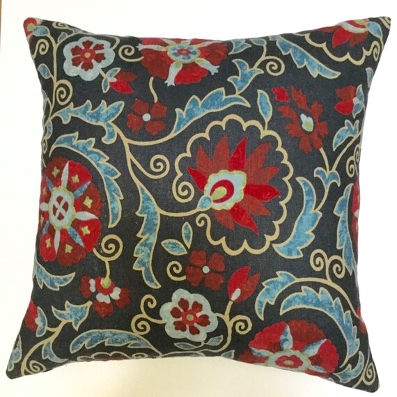 Designer Decorative 20x20 Elegant Accent Pillow Cover Blue Etsy