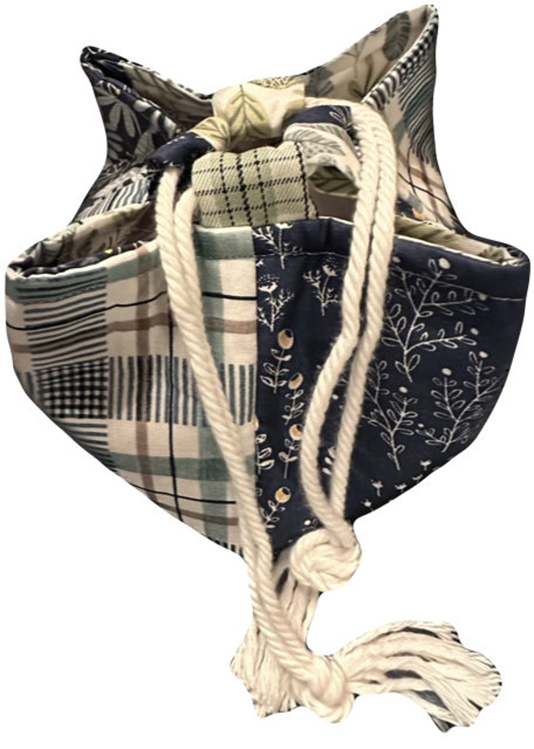 Japanese Rice Bag Tote Bag Project Bag Craft Bag Storage Etsy