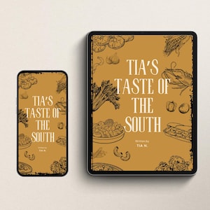 e-Cookbook Tia&#39;s Taste of the South | Digital Southern Comfort Cookbook | 10 Easy Southern Dinner Recipes | Printable PDF Download
