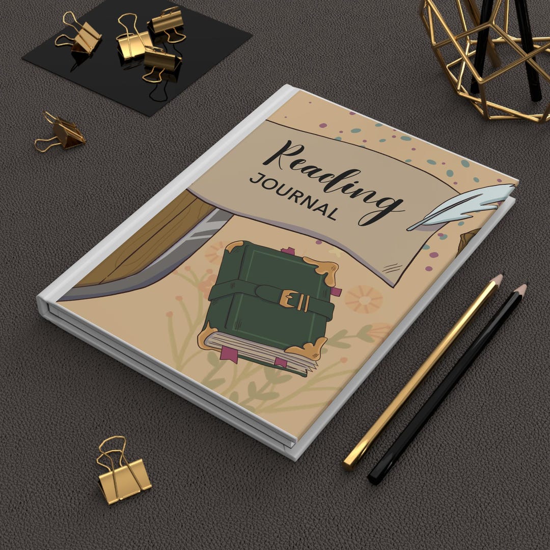 Hardcover Journal for Book Lovers, Reading Tracker, Gift for Bookworms ...