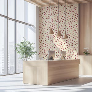 Carta da parati floreale mini, murale vintage con fiori delicati, decorazione da parete con sfondo beige staccabile e attaccabile per cameretta o cameretta in stile cottage.