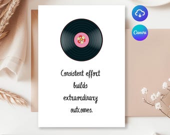 Mental Health Poster: Motivational Progress Quote (Digital Download)