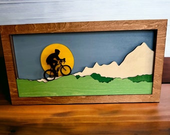 Bicycle 3d Wood Sign