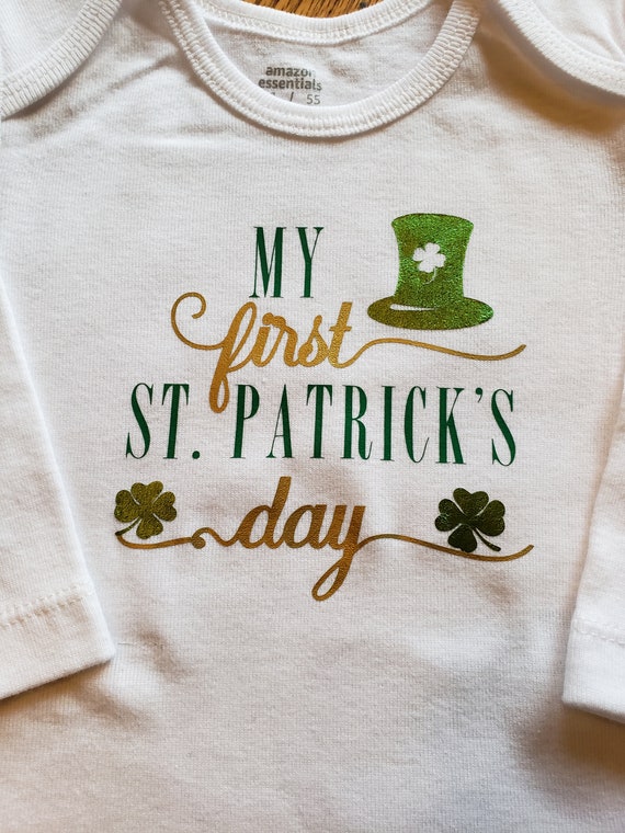 first st patrick's day onesie