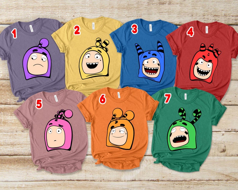 Oddbods Birthday Shirt Iron on Transfer Birthday Shirt Etsy