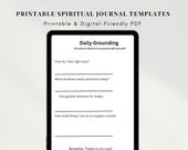 Mindfulness Journal Printable | Daily Spiritual Reflection (Digital PDF)