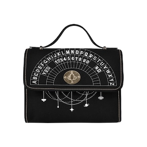 Bolso tipo cartera con diseño de péndulo y adivinación (bolso de piel vegana) Bolso de mano Darkacademia Bolso de piel vegana Bolso tipo cartera Dark Academia Outfits Bolso tipo cartera