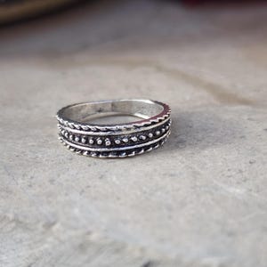 Minimalist Ring | Solid 925 Sterling Silver Ring | Handmade Jewelry For Women | Band Ring | Silver Ring | Oxidized Ring | Gift For Her