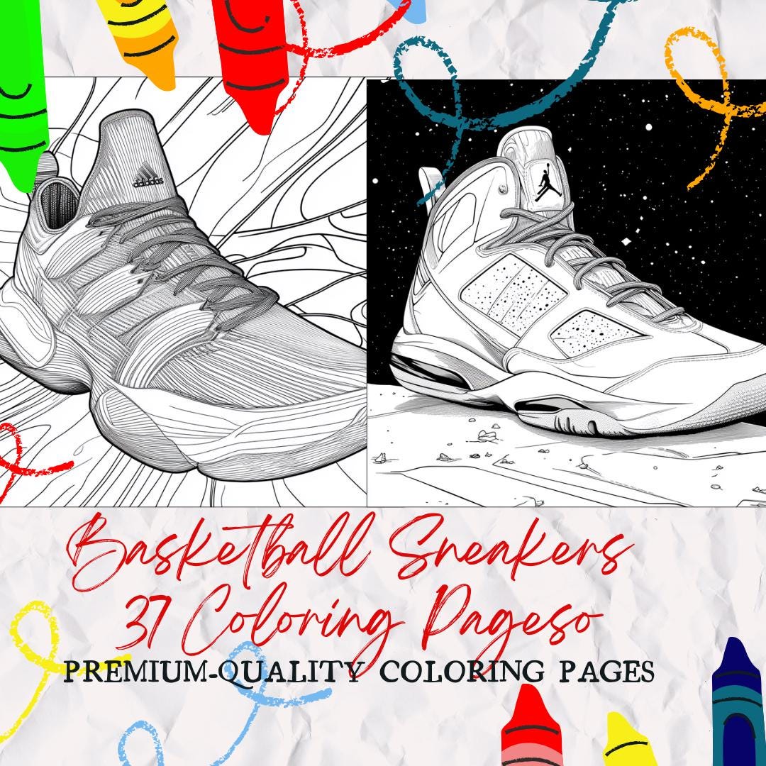 Sneaker Head Coloring Pages