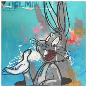 Bugs Bunny | Hochwertiger Kunstdruck | Geschenk für Cartoon Liebhaber