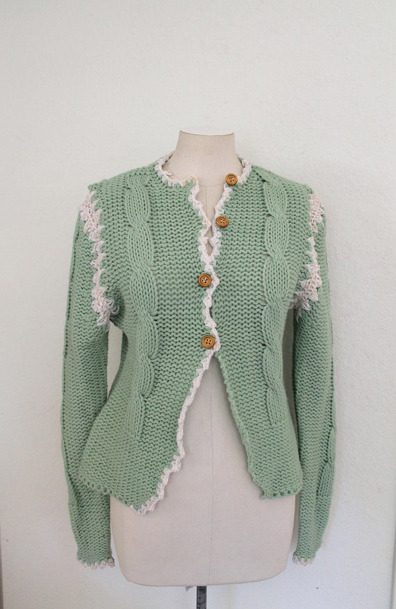 mint knit sweater