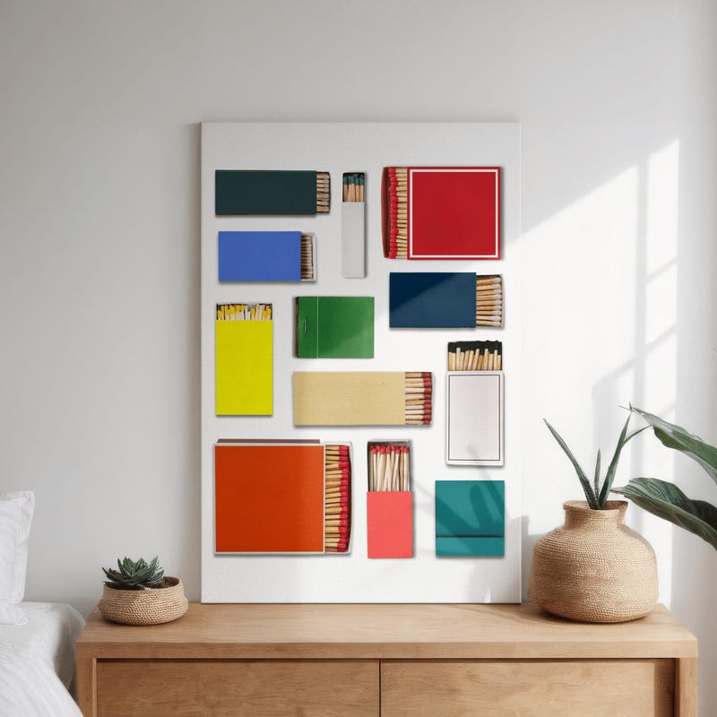 Canva Matchbook Template Etsy