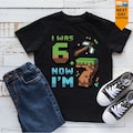 Funny 7th Birthday T-Shirt, I Was 6 Now I'm 7 Meme Tee#288#4