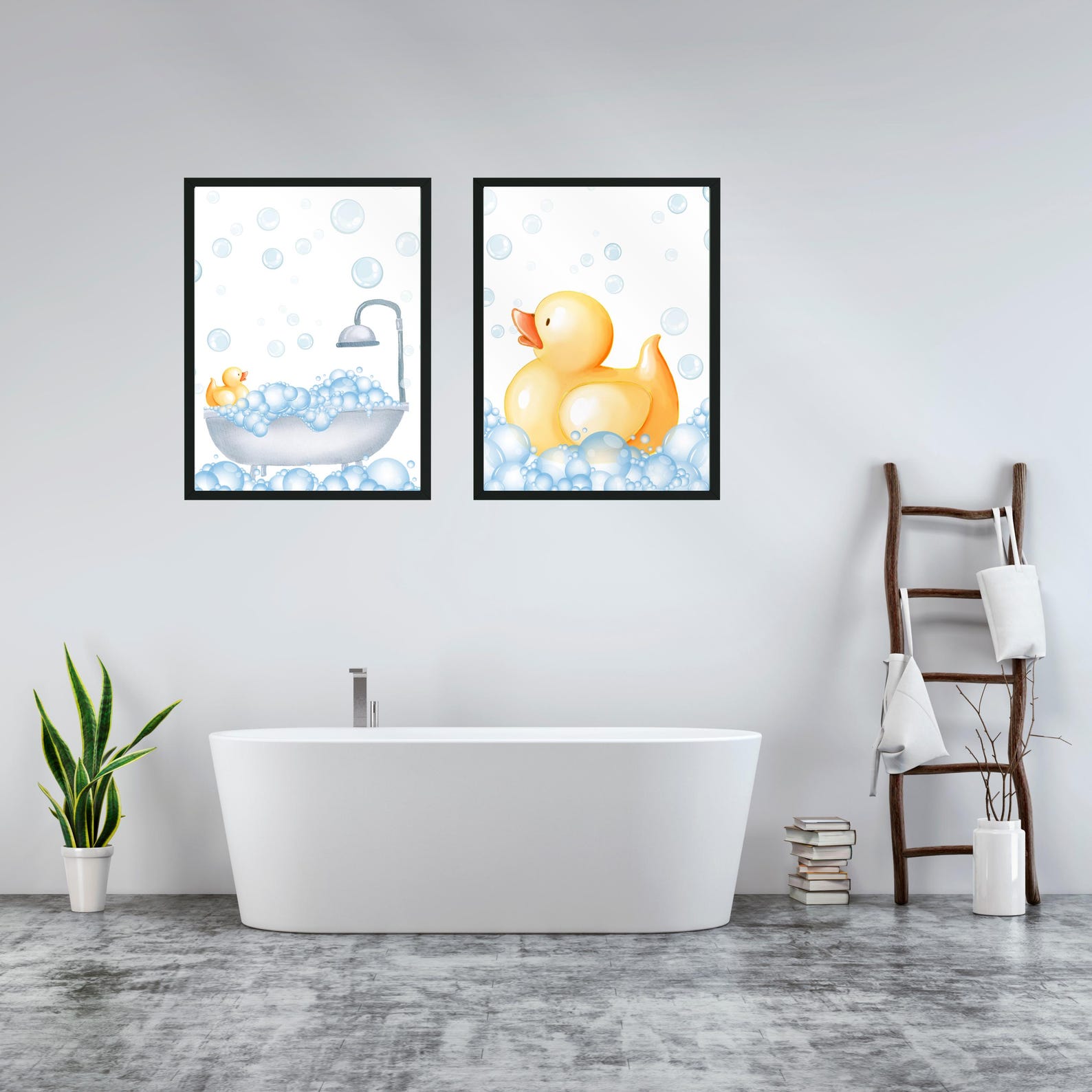 rubber-ducks-print-set-kids-bathroom-wall-decor-rubber-duck-bathroom