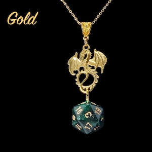 D20 D&D Necklace - DnD Dice Jewelry - Gamer Necklace - Dice DandD Necklace - Geek Jewelry