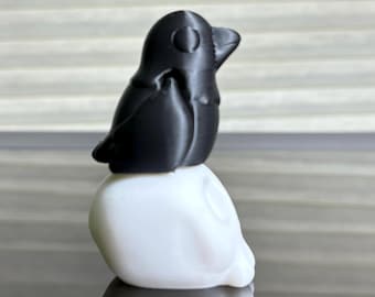 3" Stacked Raven/Crow | Articulated Fidget Toy | 3D Printed