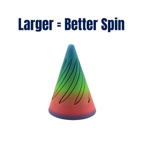 Large Impossible Cone Fidget | 3D Printed Spiral | Stress Relief Desk | ADHD Focus Sensory