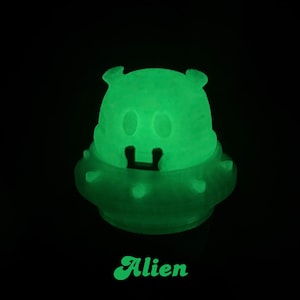 Articulated Glow in the Dark Alien | Wiggly Fidget Toy | Fun Desk Buddy & Collectible