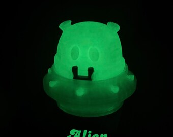 Articulated Glow in the Dark Alien | Wiggly Fidget Toy | Fun Desk Buddy & Collectible