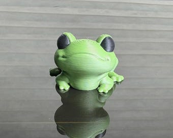 Tiny Frog | Articulated Mini Figurine or Keychain | 3D Printed | Multiple Colors