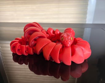 Articulated Flexi Python | ALMOST 3 FEET! Fidget Snake | Desk Buddy & Sensory Toy