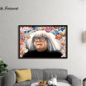 Danny DeVito, Frank, Pintura a óleo, Impressão artística, Está sempre ensolarado na Filadélfia, Pintura floral, Ango Gobloggian, Arte engraçada, IASIP