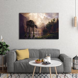 Endor Star Wars Canvas Print, Endor Canvas Poster Wall Art, Legendary Movie Art, Hand Made Canvas For Gift