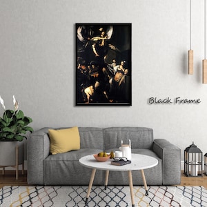 The Seven Acts of Mercy - Caravaggio(1607) Canvas Gallery Wrapped or Framed Giclee Wall Art Print