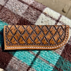 handmade leather cast iron pot/pan handle cover