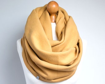 Sciarpa Infinity, sciarpa infinita con cappuccio, sciarpa infinita in jersey di cotone snood invernale, sciarpa oversize, sciarpa grossa e accogliente, regalo per lei, Natale