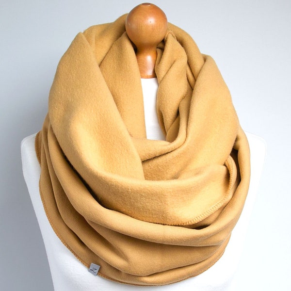 Infinity Scarf, hooded infinity scarf, winter snood cotton jersey infinity scarf, oversized scarf, cozy chunky scarf, gift for her, Xmas