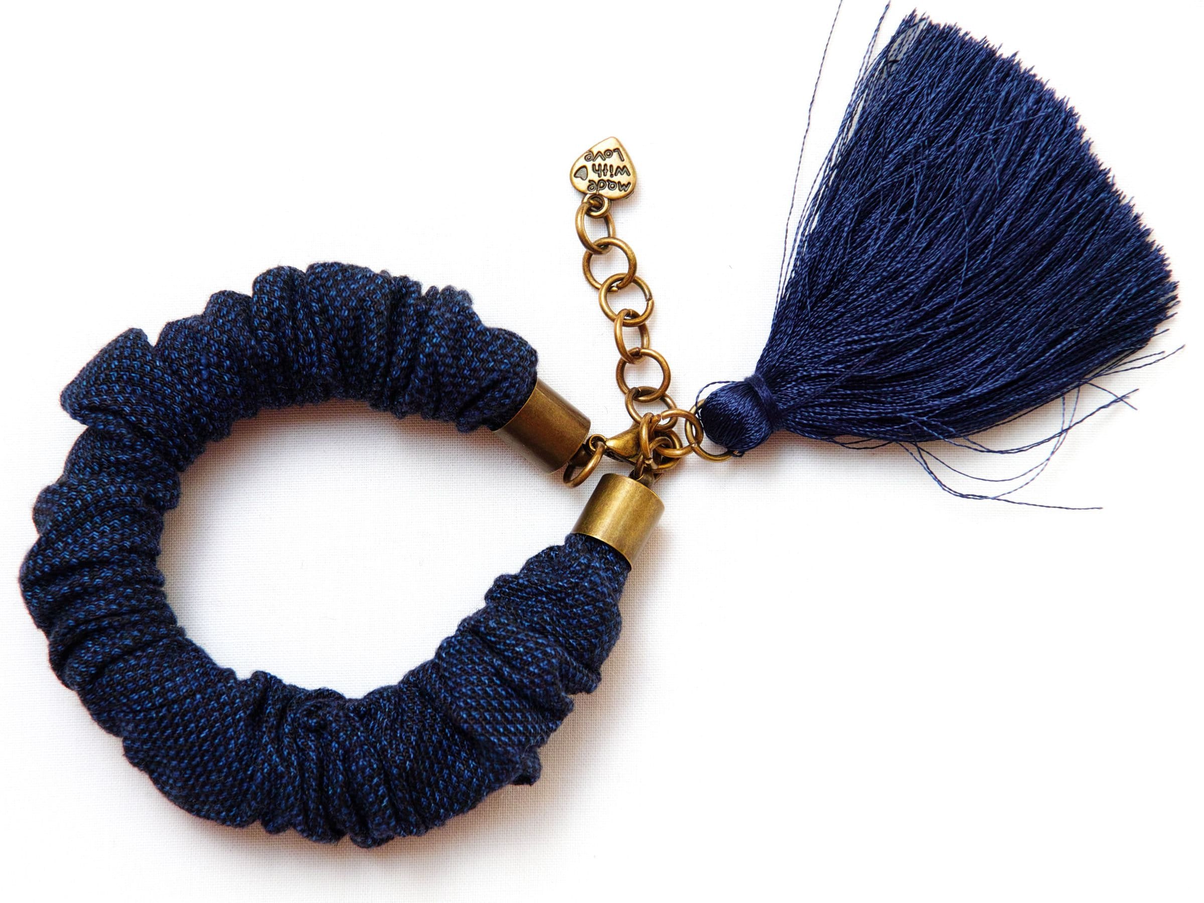 Linen bracelet, nautical bracelet, summer accessories, bracelet