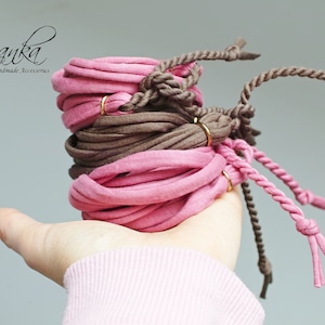 PINK wrapping cotton bracelet for women, cotton bracelet, summer accessories, wrap bracelet gray, friendship bracelet