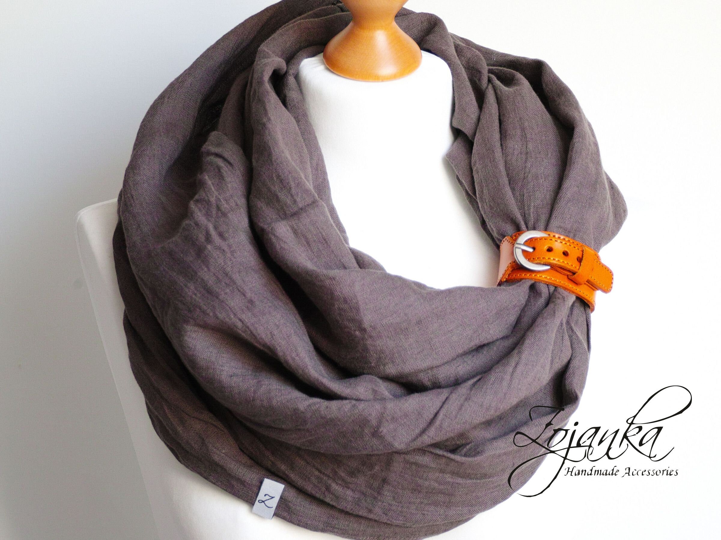 linen infinity scarf