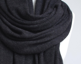 Luxury lightweight soft 100% CASMERE scarf, winter scarf for women, travel wrap