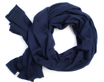 Cotton SHAWL wrap for women, large cotton wrap, navy blue scarf, nautical scarf handmade, cotton wrap, cotton, scarf, marine scarf