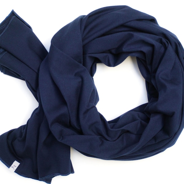 Cotton SHAWL wrap for women, large cotton wrap, navy blue scarf, nautical scarf handmade, cotton wrap, cotton, scarf, marine scarf