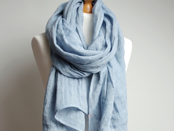 Softened linen scarf, natural linen scarf SHAWL wrap women, pure linen, natural scarf, eco scarf fashion, linen accessories, oversized wrap