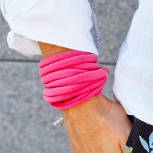 WRAP Bracelet for women, cotton  bracelet, summer accessories, wrap bracelet PINK, friendship bracelet, summer accessories