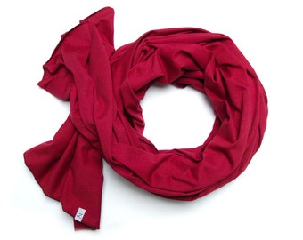 大特価 言い換え Cotton SHAWL for Women, Large Cotton Wrap, Burgundy Scarf 小物