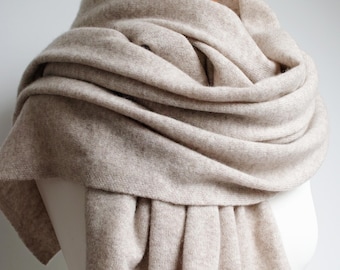 Large lightweight soft cashmere scarf, winter scarf for women
