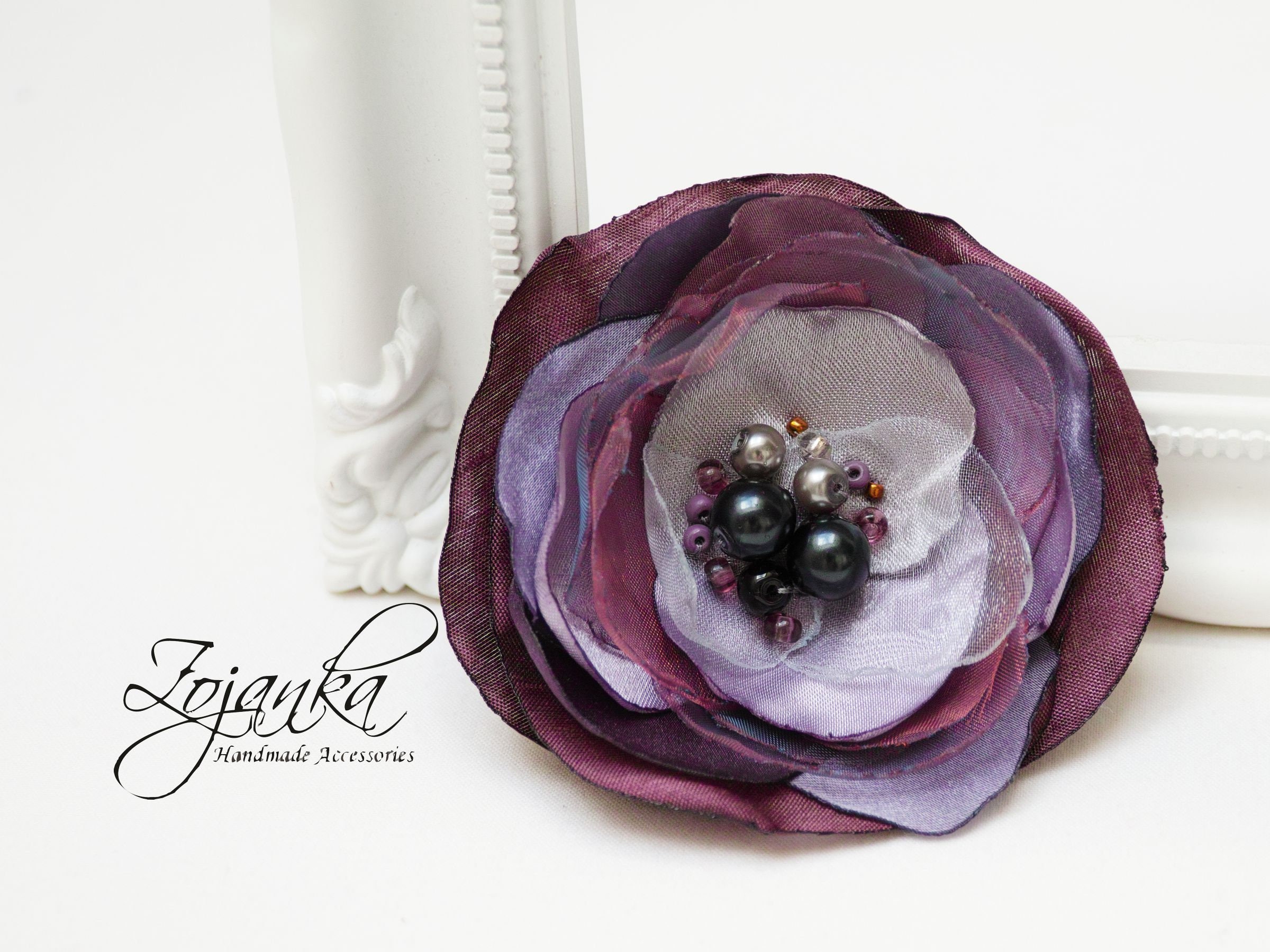 floral brooches and pins
