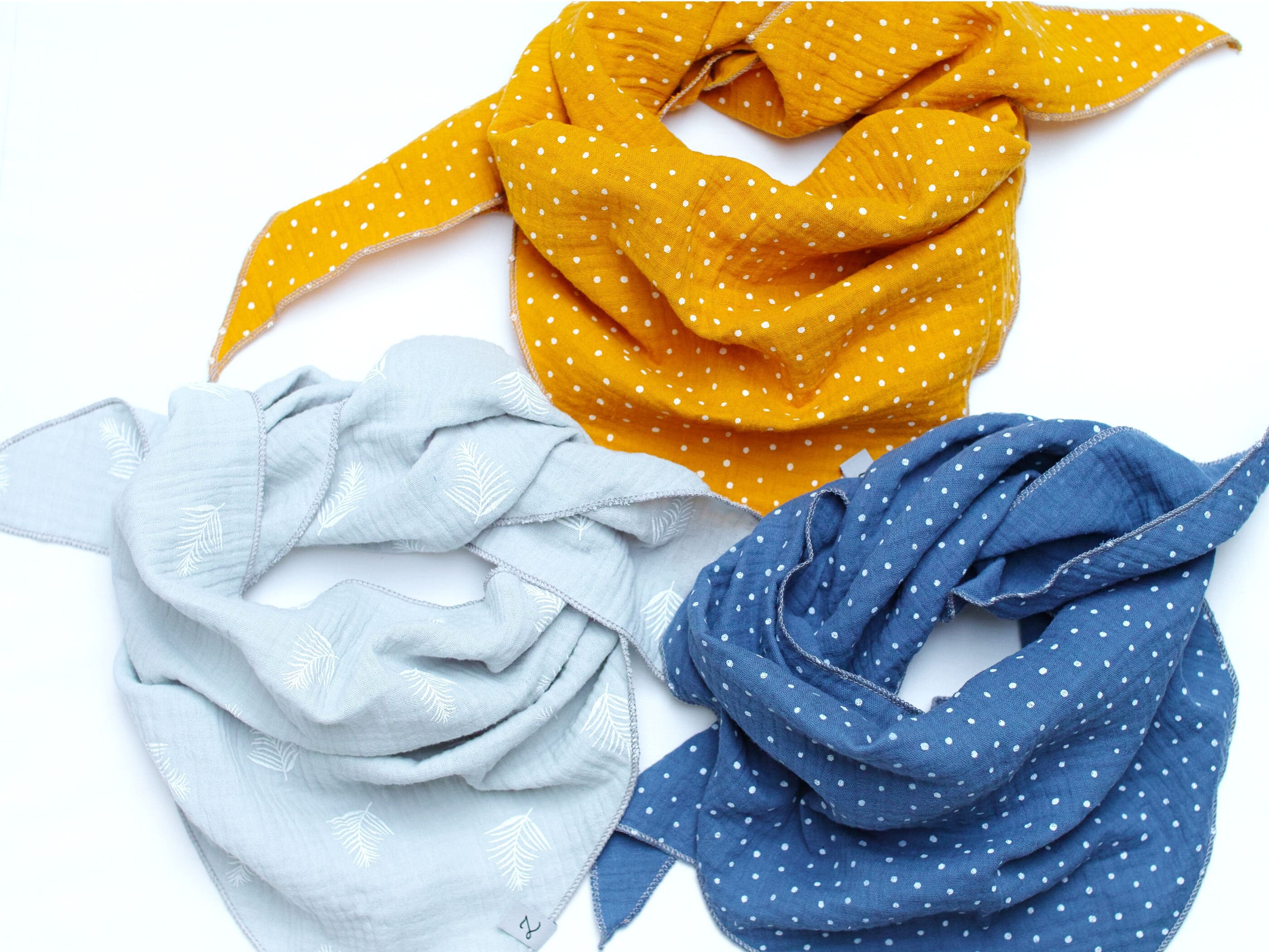 Cotton muslin neck scarf for girls 27 years, cotton bandana scarf for