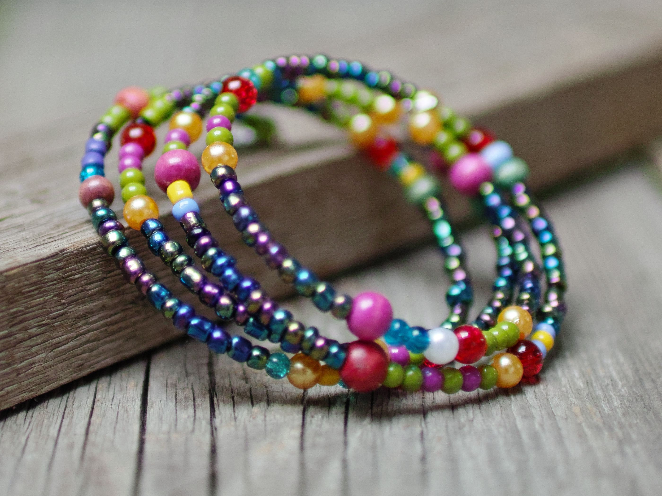 Pin on Memory Wire Wrap Bracelets