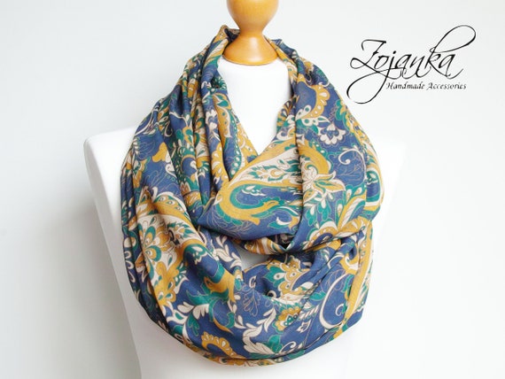 Lightweight infinity scarf, scarf for women, mum gift, girlfriend gift, sister gift, lightweight scarf, infinity scarves for autumn fall