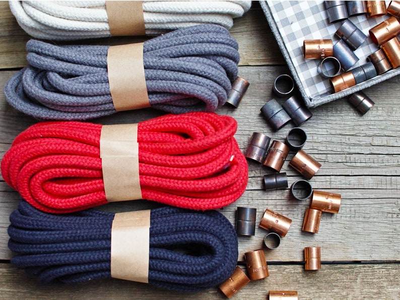 Women Cotton Rope Necklace Rope Statement Necklace Textile Etsy