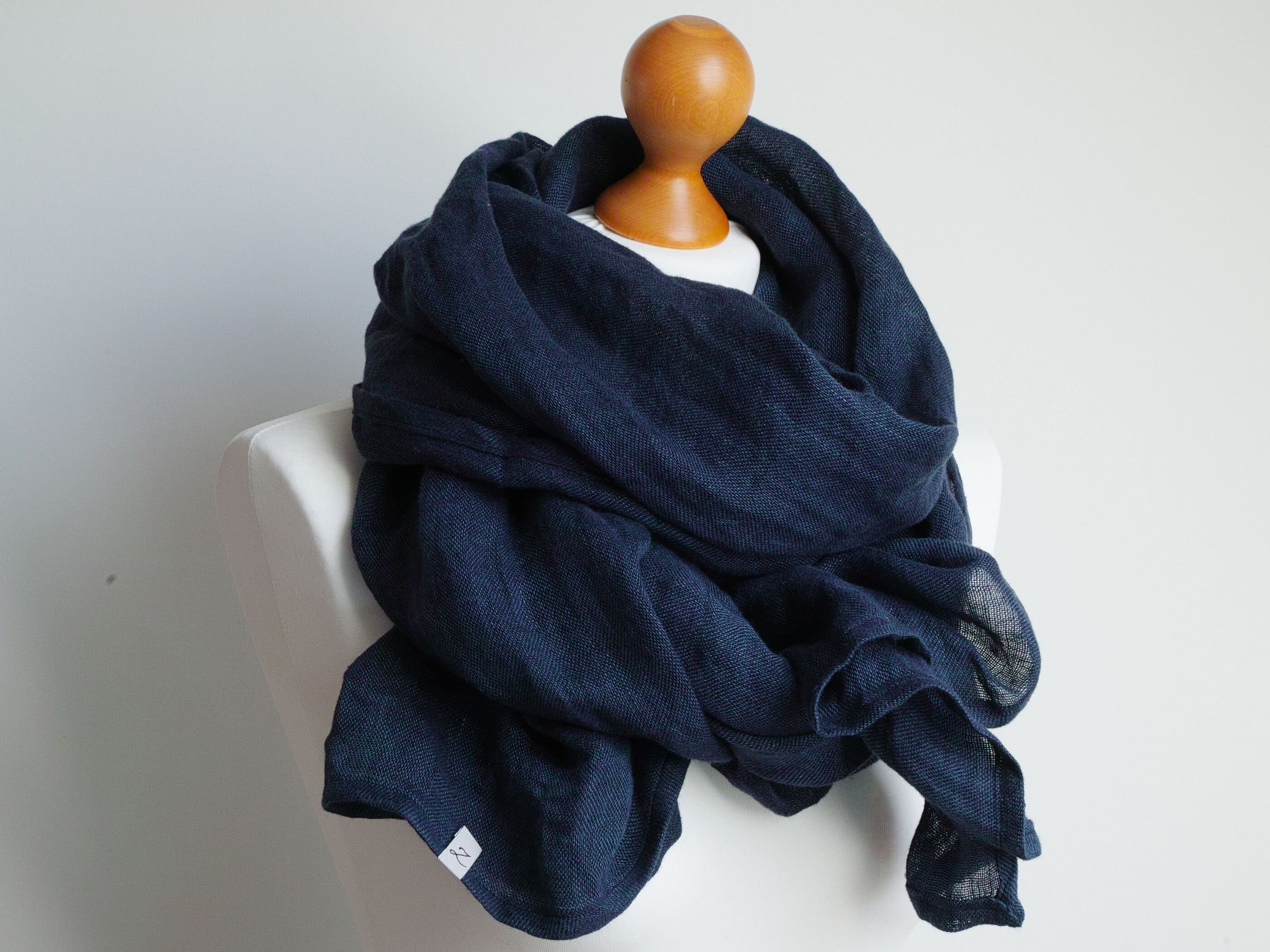 soft blue scarf